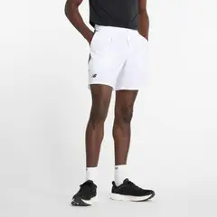 NEW BALANCE - Short Tenis Hombre Tournament Short Blanco