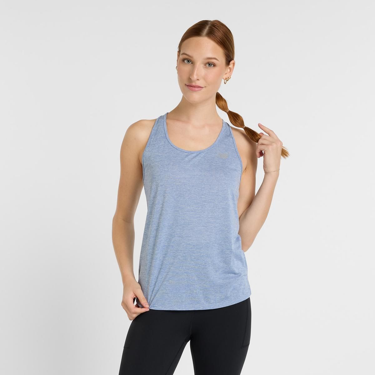 NEW BALANCE - Polera Sin Mangas Running Mujer New Balance Athletic Celeste