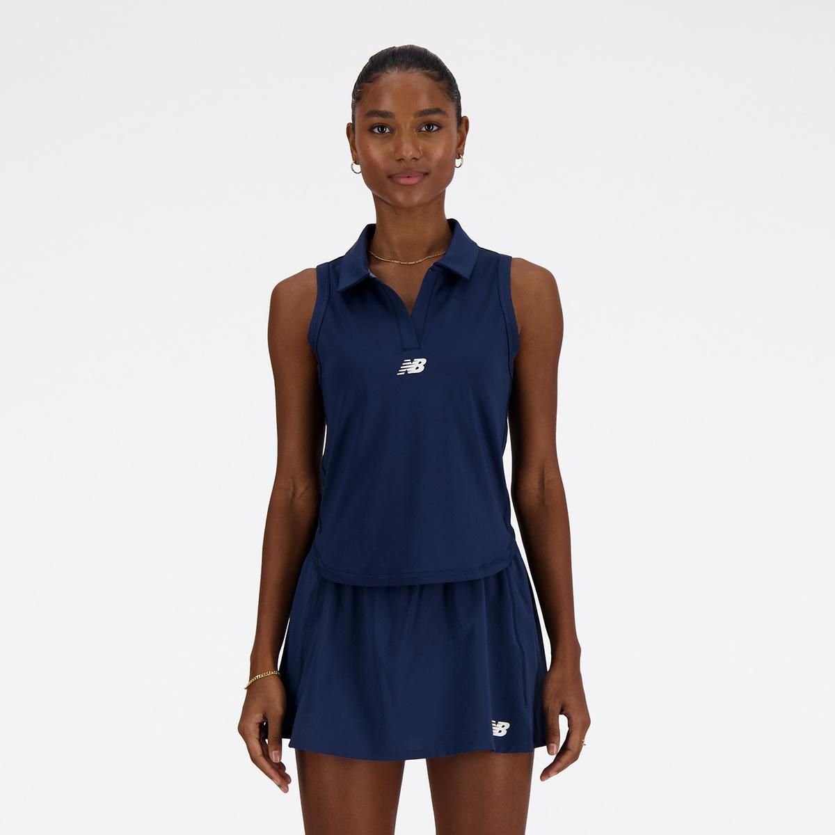 NEW BALANCE - Polera Sin Mangas Tenis Mujer New Balance Tank Azul