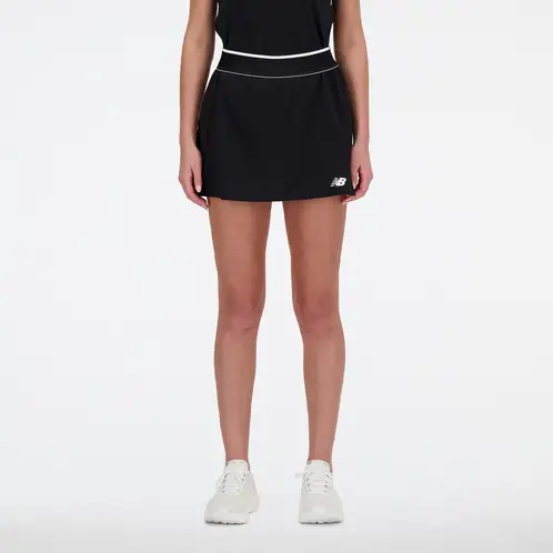 NEW BALANCE - Falda Short Tenis Mujer Tournament Skort Negra