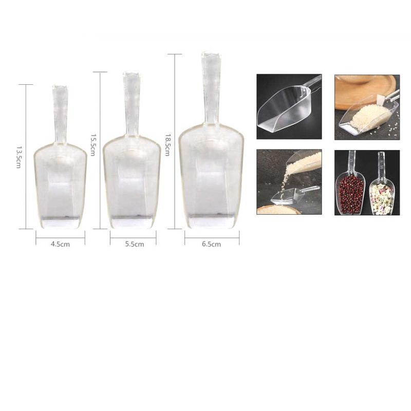 GENERICO - Poruña Pala De Plástico Alimentaria 3pcs