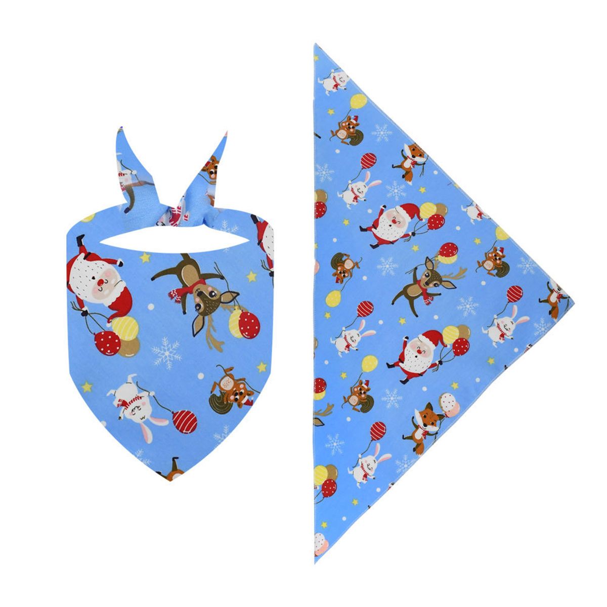 TIOZONEY - Bufanda de mascota navideña - Azul