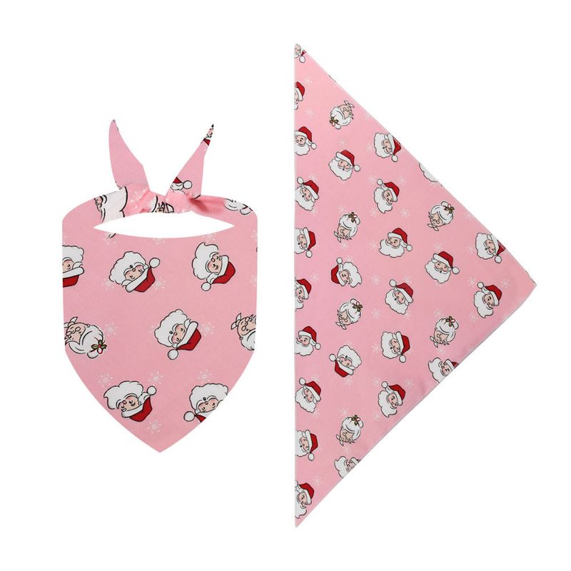TIOZONEY - Bufanda de mascota navideña -Rosa