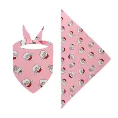 TIOZONEY - Bufanda de mascota navideña -Rosa