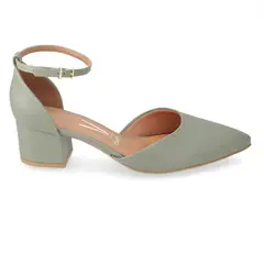 VIZZANO - Stilleto Mujer Taco Ancho 5 cm Verde