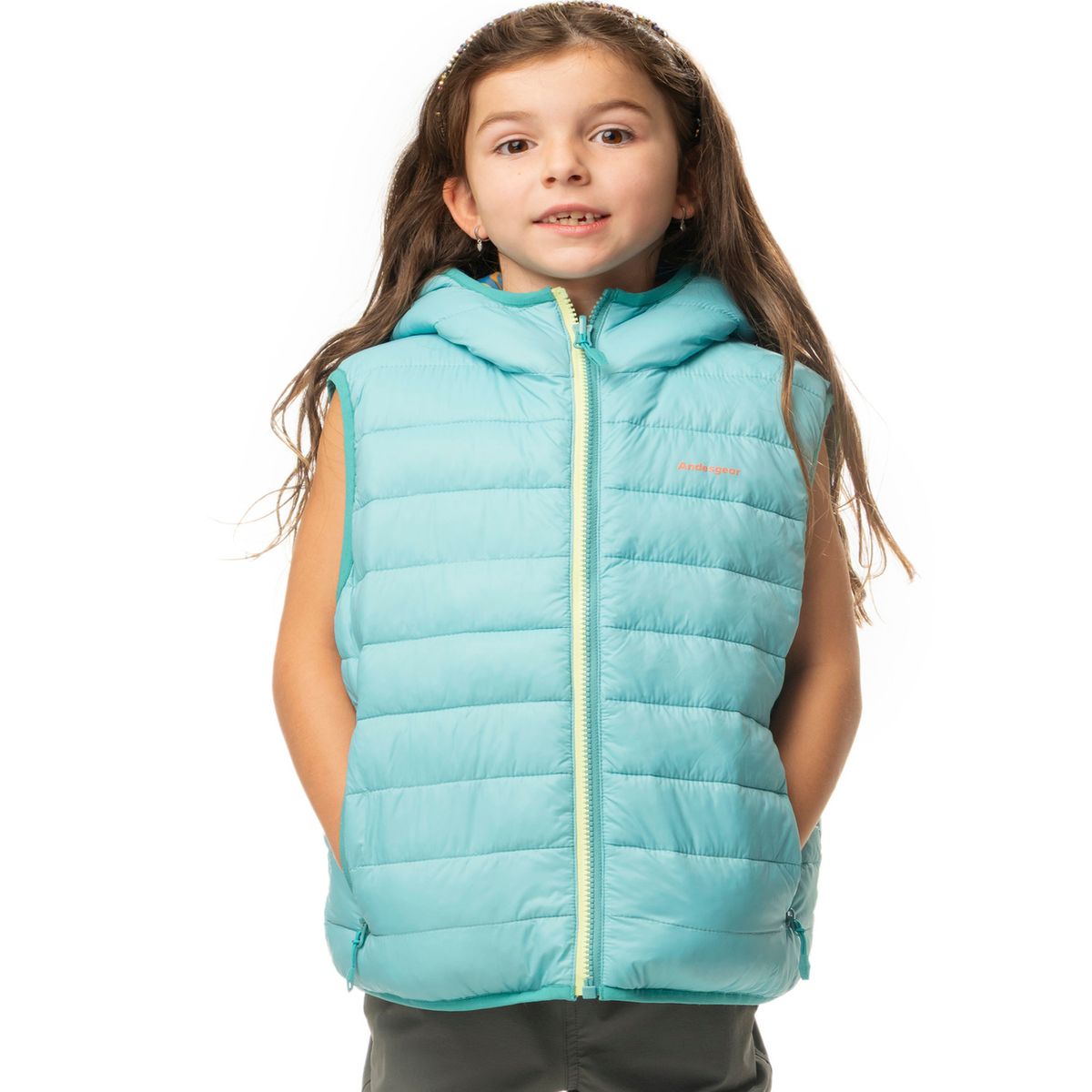 ANDESGEAR - Chaqueta Kids Chonchi Vest Reversible Celeste Andesgear