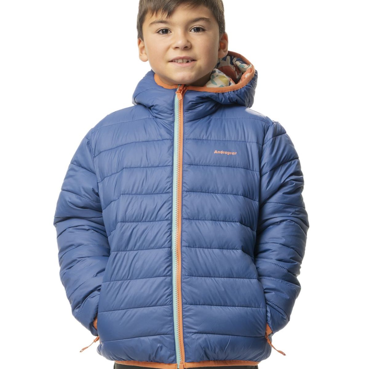 ANDESGEAR - Chaqueta Chonchi Reversible Andesgear Kids Azul
