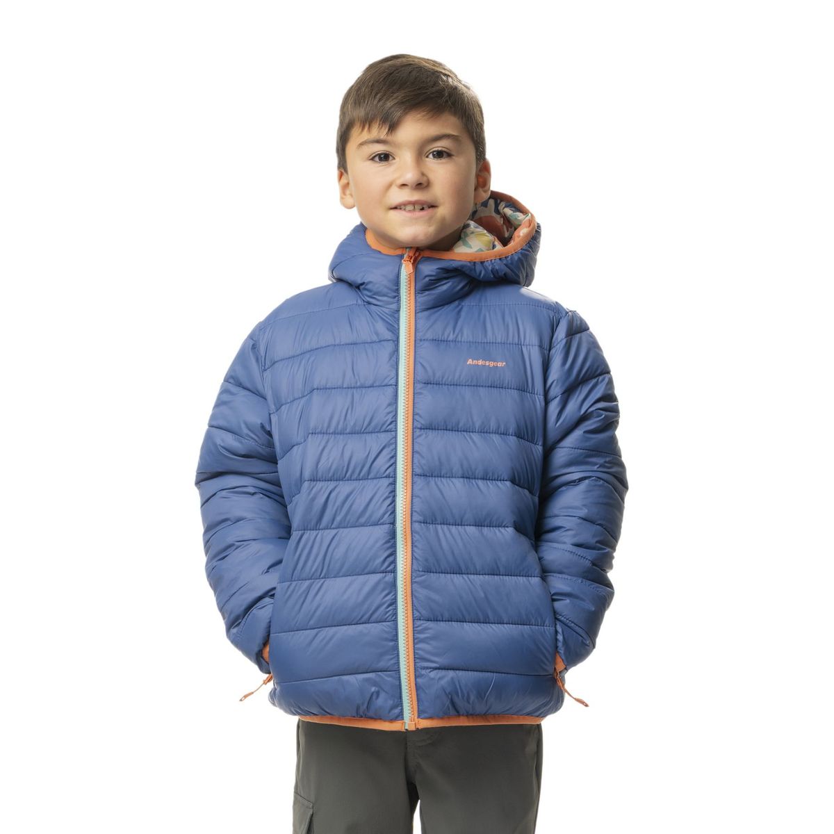 ANDESGEAR - Chaqueta Chonchi Reversible Andesgear Kids Azul