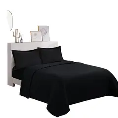 GENERICO - Sabana polar liso color 2plazas + funda de almohadas