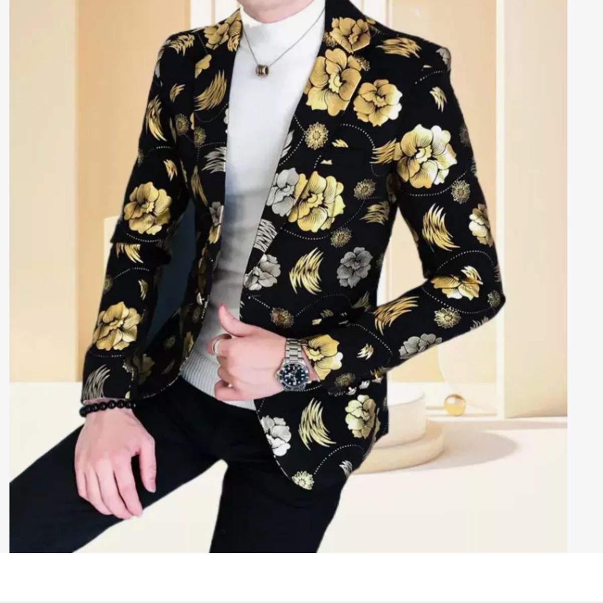 XPRESS RECHARGE - Blazer con flores muy elegante Para Hombre.