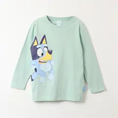BLUEY - Polera Manga Larga Niño Personajes Verde