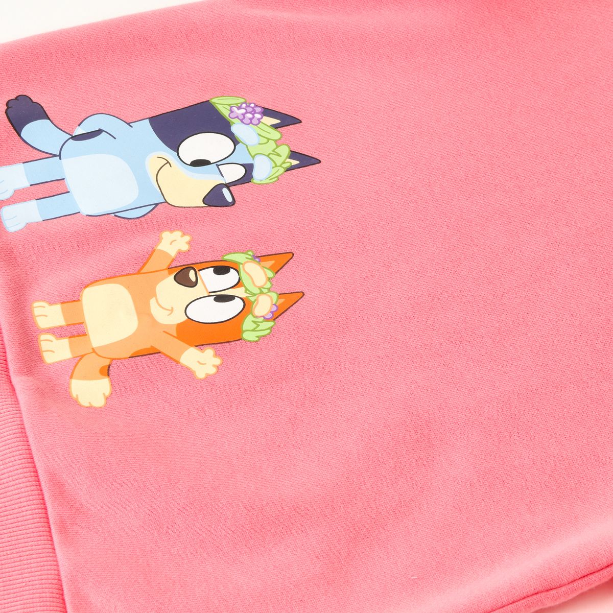 BLUEY - Poleron Cerrado Niña Vuelos Rosado Bluey