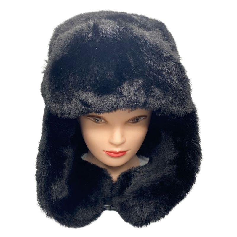 EKOL TACTICA MILITAR - Gorro Ruso Ushanka Suave Piel Sintética Para Invierno Unisex_.