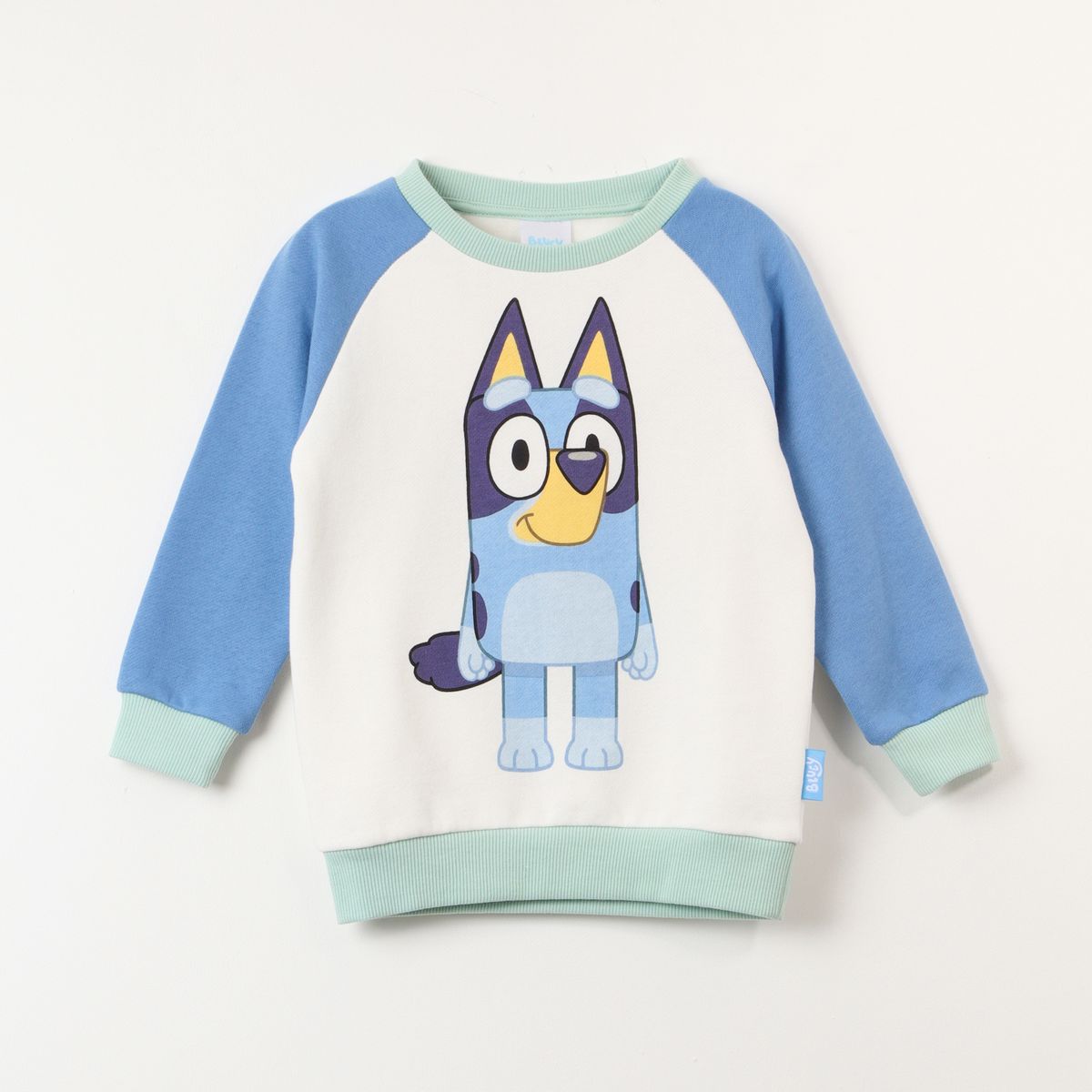 BLUEY - Poleron Cerrado Niño Raglan Beige Bluey