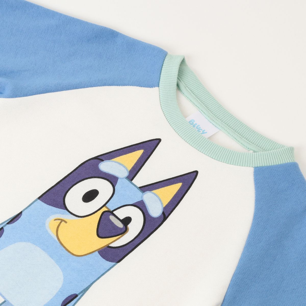 BLUEY - Poleron Cerrado Niño Raglan Beige Bluey