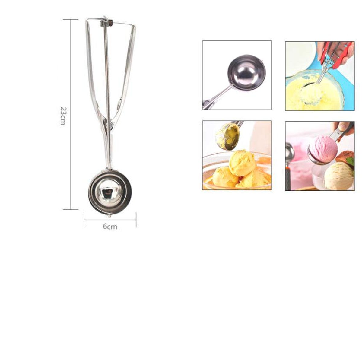 GENERICO - Cuchara de Helado 6cm