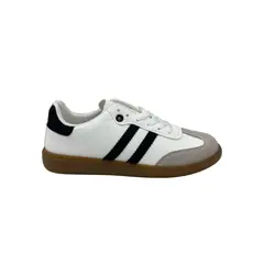 HERIEL - Zapatilla Blanca Baja Mujer.