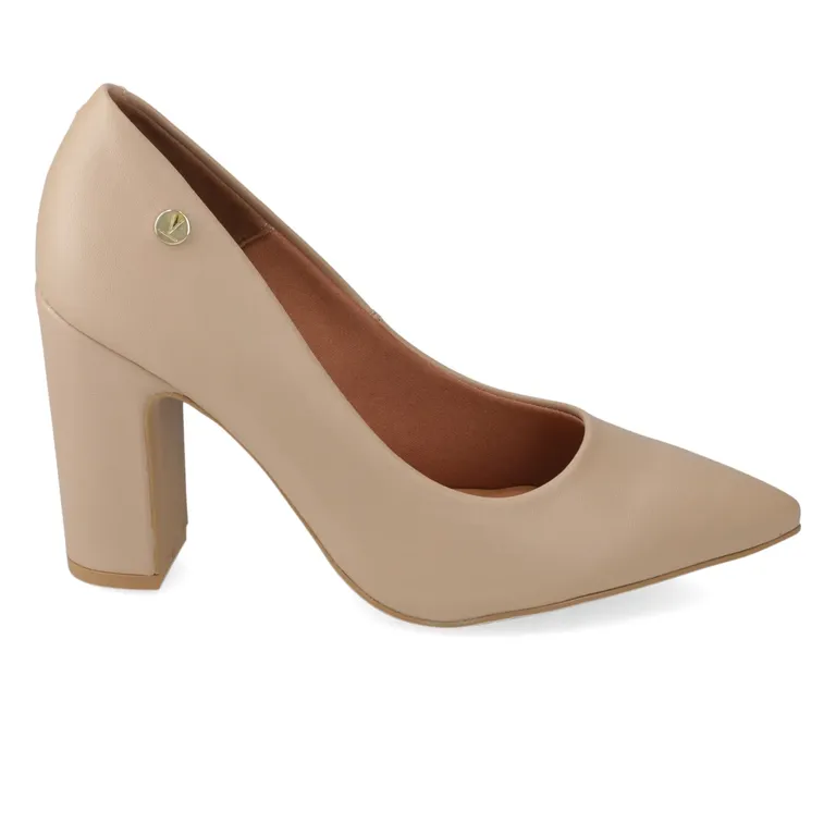 Taco Ancho Beige Mujer