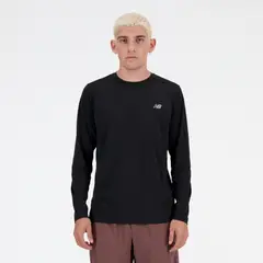 NEW BALANCE - Polera Manga Larga Hombre MT41225BK Negro