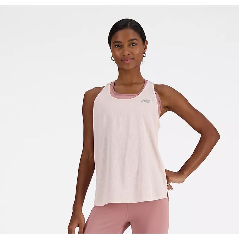 NEW BALANCE - Polera Sin Mangas Mujer Running New Balance Rosa