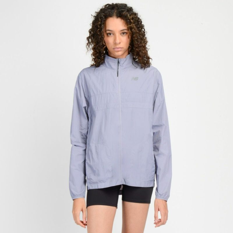 NEW BALANCE - Cortaviento Running Mujer New Balance Morado WJ23236PUR
