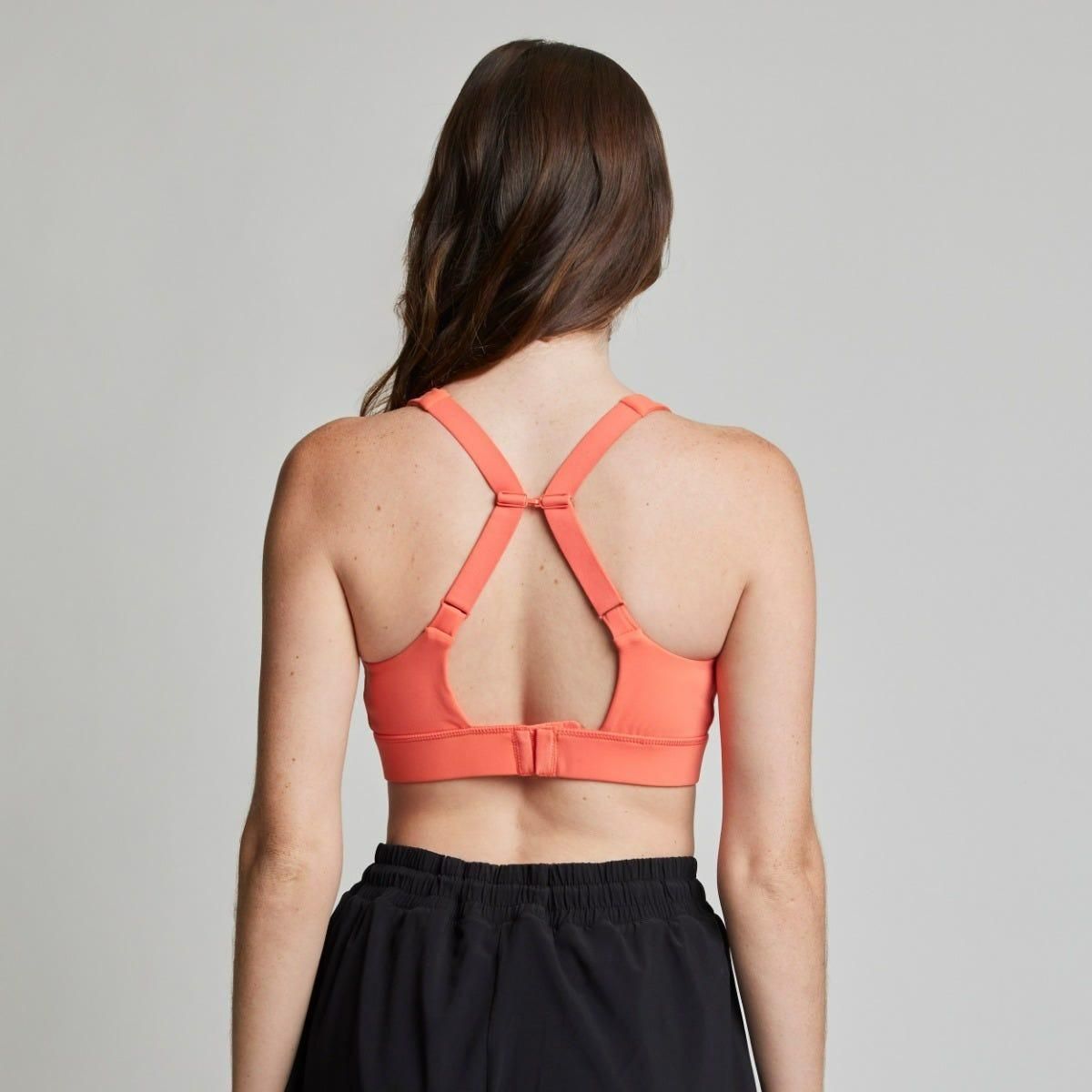 SPYDER - Peto Entrenamiento Mujer Spyder High Support Bra Coral