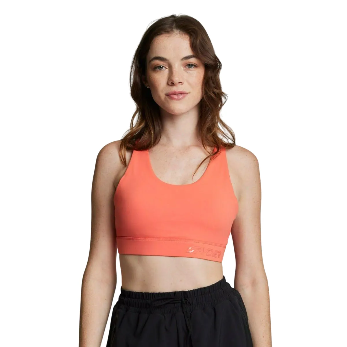 SPYDER - Peto Entrenamiento Mujer Spyder High Support Bra Coral