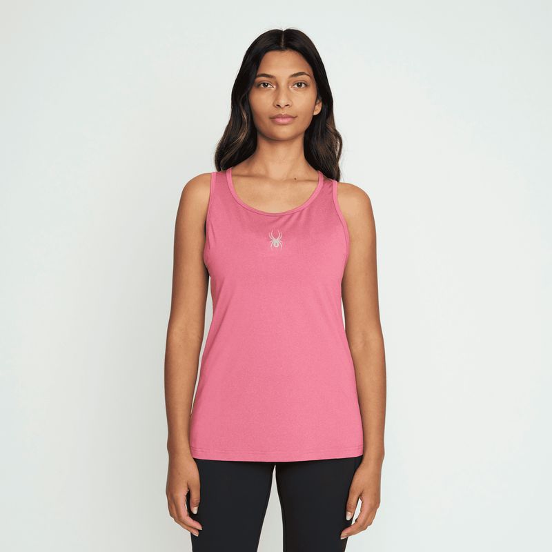 SPYDER - Polera Entrenamiento Mujer Spyder Morado