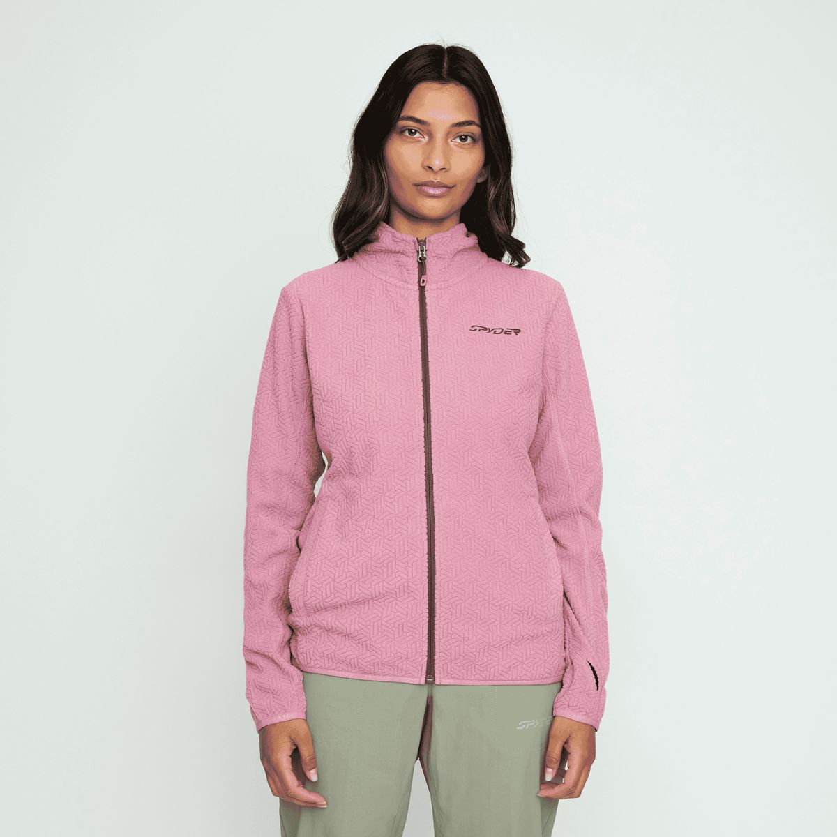 SPYDER - Polar Mujer Spyder Full Zip Lila