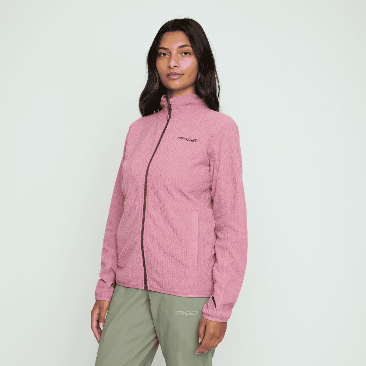 SPYDER - Polar Mujer Spyder Full Zip Lila