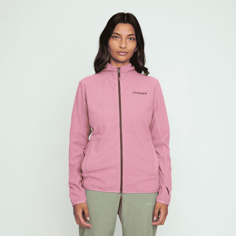SPYDER - Polar Mujer Spyder Full Zip Lila