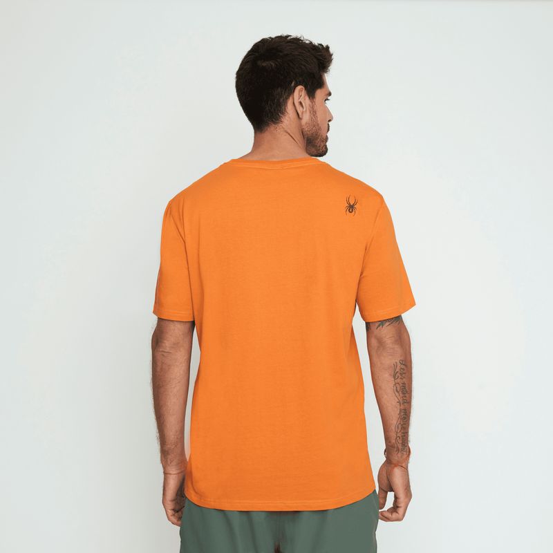 SPYDER - Polera Lifestyle Hombre Spyder Naranja SYMTL01S24OR