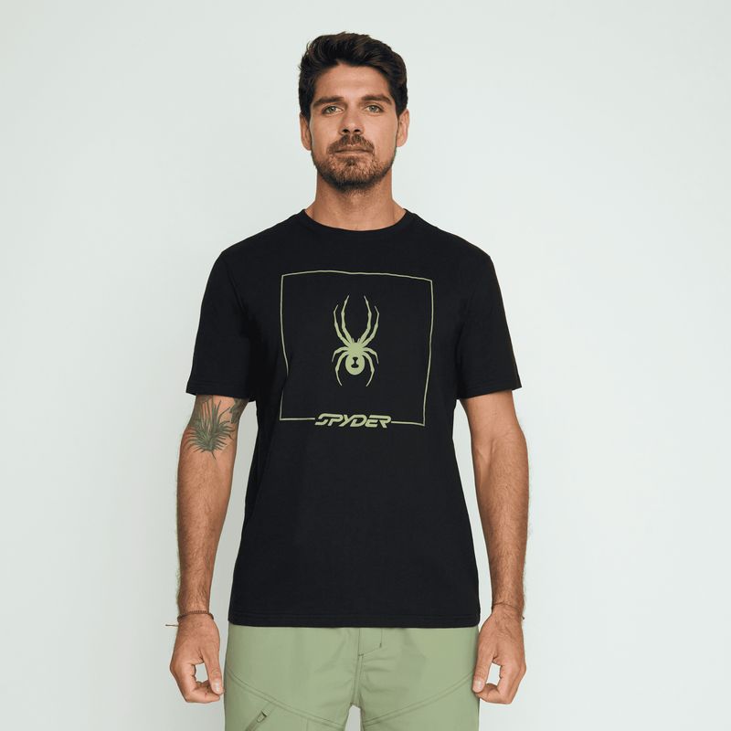 SPYDER - Polera Lifestyle Hombre Spyder Negro SYMTL02S24BK