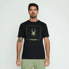 SPYDER - Polera Lifestyle Hombre Negro SYMTL02S24BK