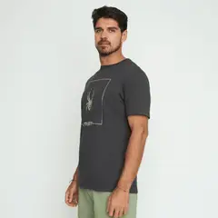 SPYDER - Polera Lifestyle Hombre Gris SYMTL02S24GRY