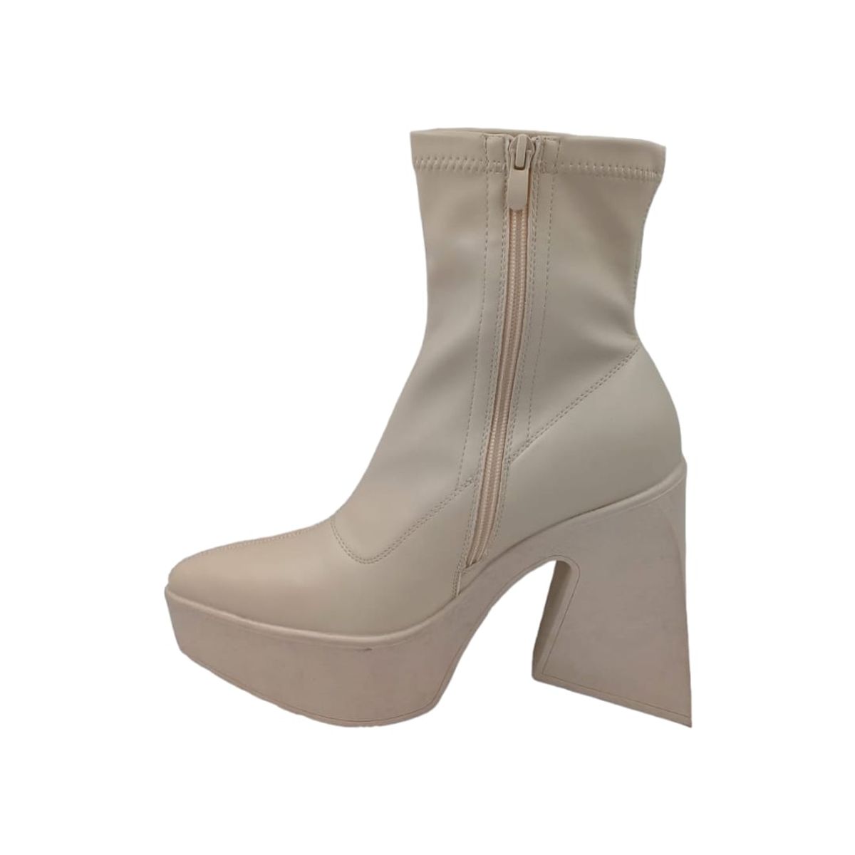 HERIEL - Botín Beige Plataforma Mujer