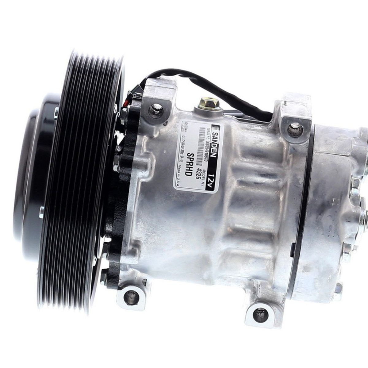 SANDEN - Compresor de Ac SD7H15SHD 8PK 12V 180MM TAPA WV U4326 SANDEN.