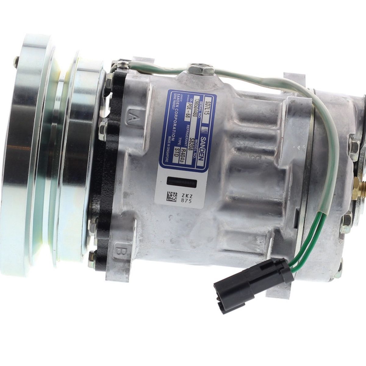 SANDEN - Compresor de Ac 7H15SHD 1A 24V 138MM TAPA GK OE 4479 SANDEN.