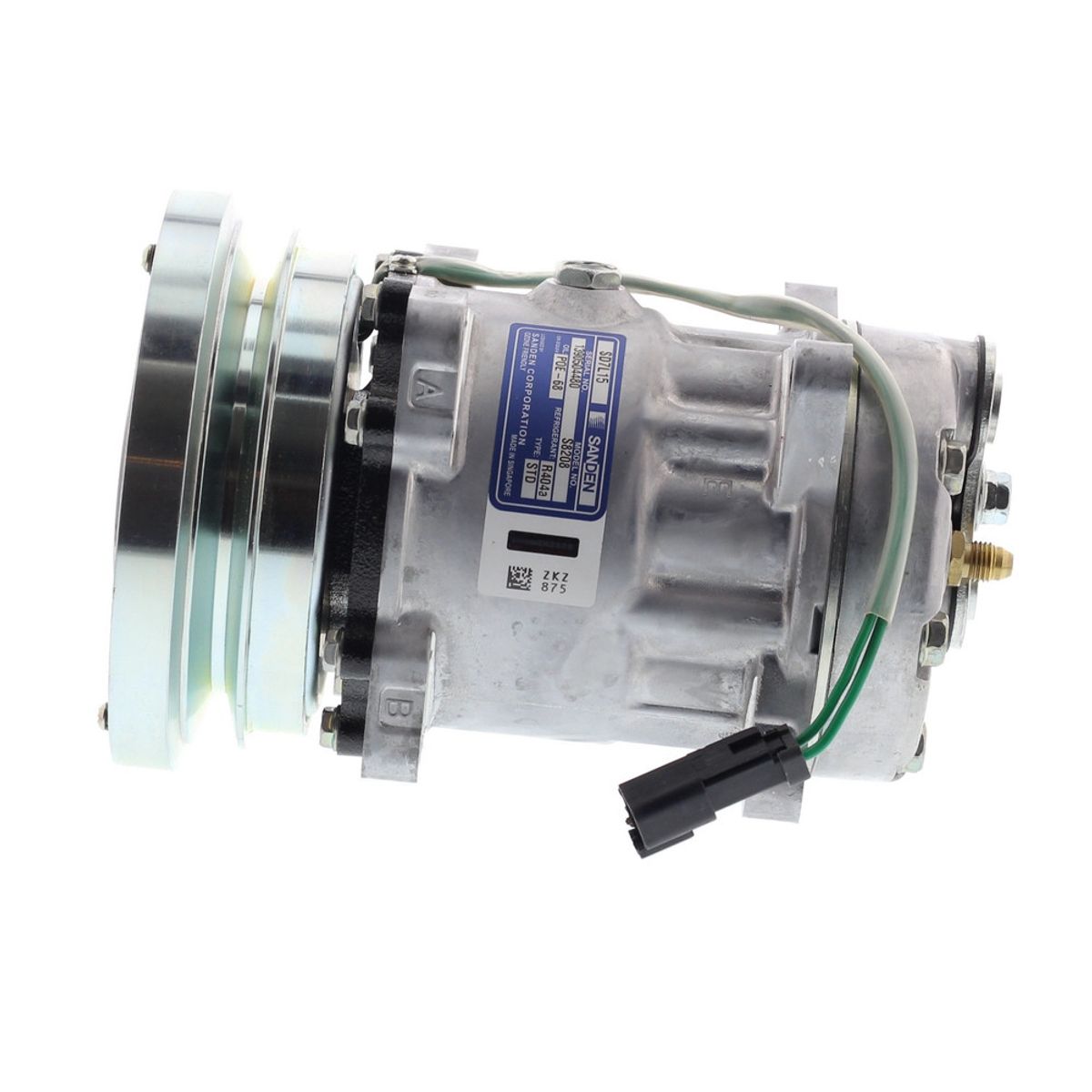 SANDEN - Compresor de Ac 7H15SHD 1A 24V 138MM TAPA GK OE 4479 SANDEN.