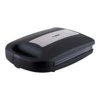 Sandwichera Th-958 4 Panes Color Negro