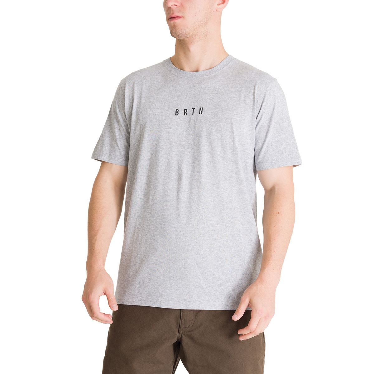 BURTON - Polera Manga Corta Hombre Japow Gris Burton BURTON