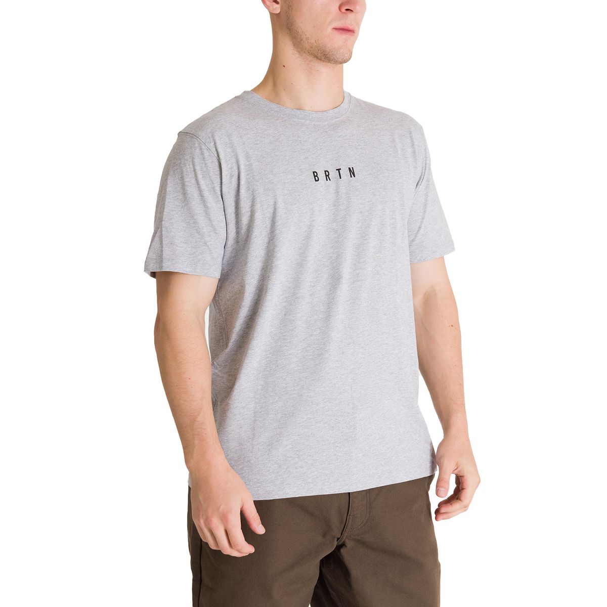 BURTON - Polera Manga Corta Hombre Japow Gris Burton BURTON