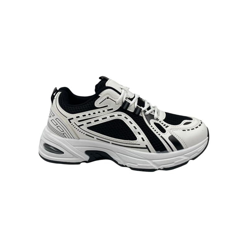 HERIEL - Zapatilla Negra Plataforma Mujer.