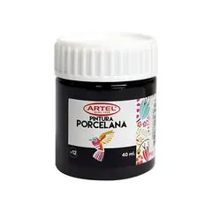 ARTEL - Pintura Porcelana 40ml - Negro