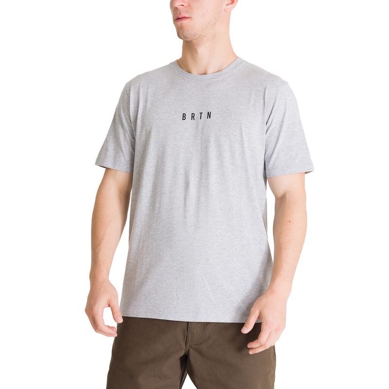 BURTON - Polera Manga Corta Hombre Japow Gris Burton BURTON