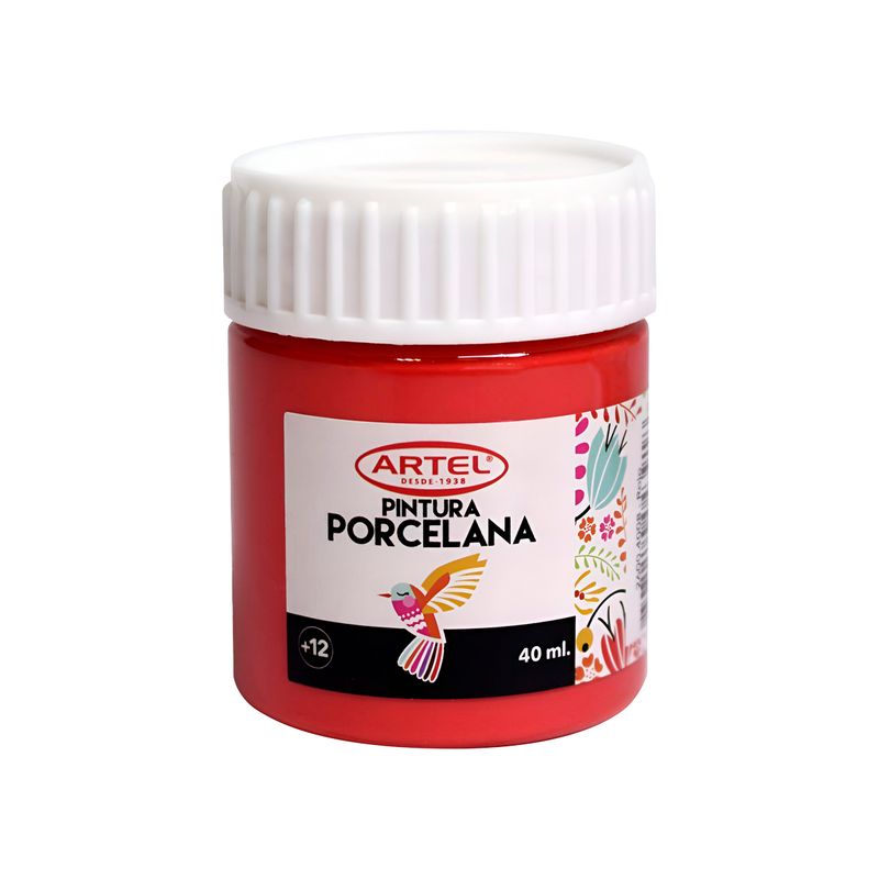 ARTEL - Pintura Porcelana Artel 40ml - Rojo