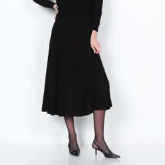 WADOS - FALDA TEJIDA SOLIDA CON CINTURA ELASTICADA