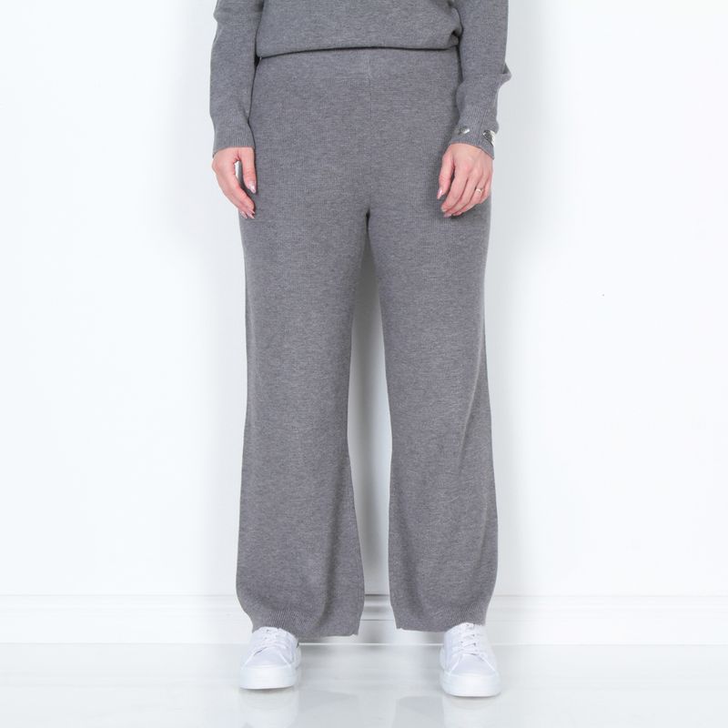 WADOS - PANTALON WIDE LEG TIRO ALTO PRETINA ELASTICADA