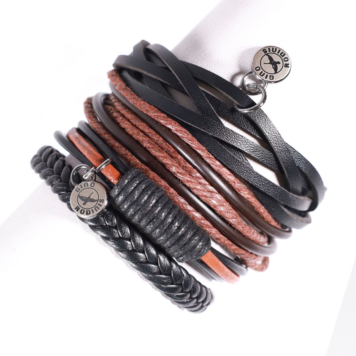 GINO RODINIS - SET BRAZALETE HOMBRE GINO RODINIS  B451