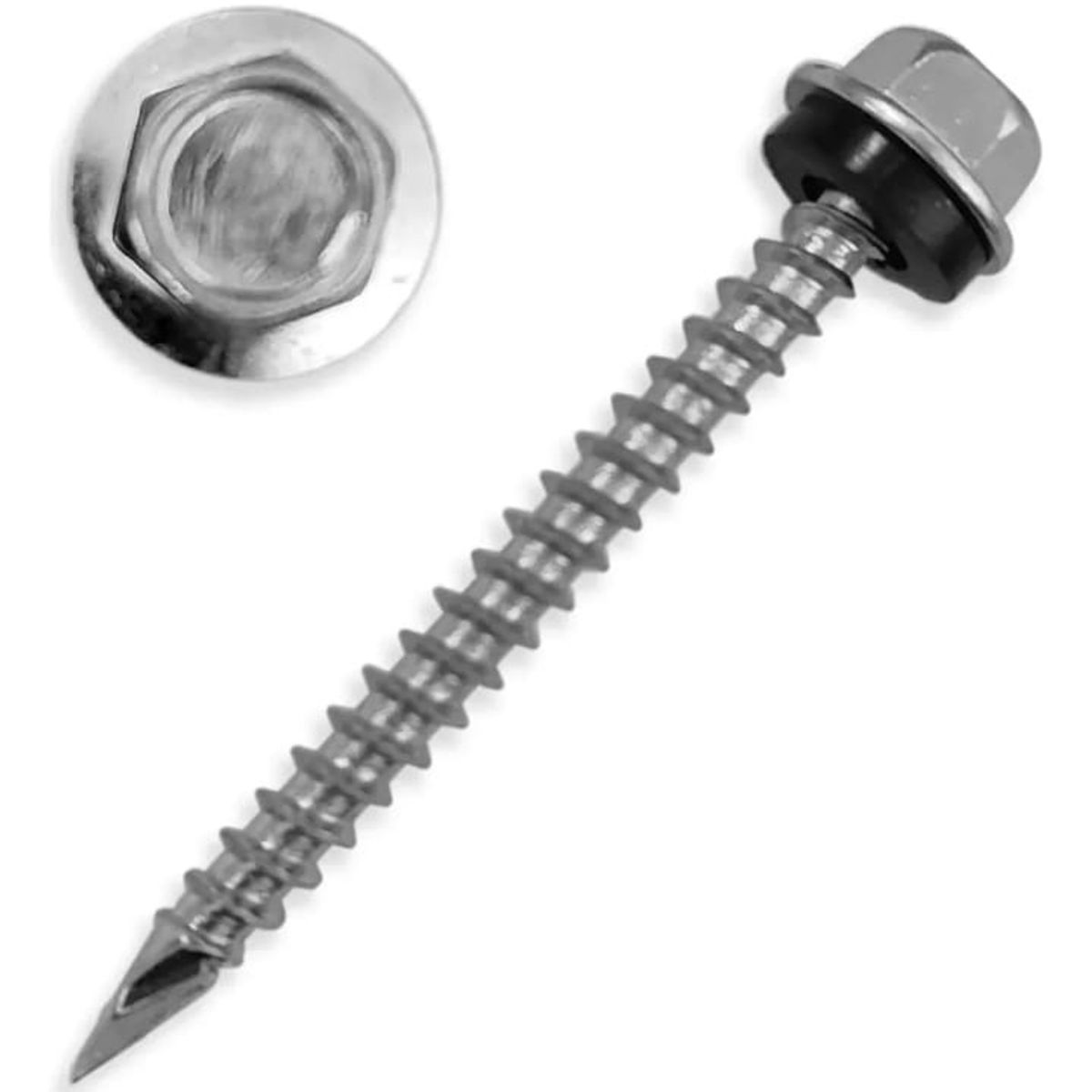 GENERICO - Tornillo Hex Autoperforante Punta Espada 10x2 1/2 100 Unds